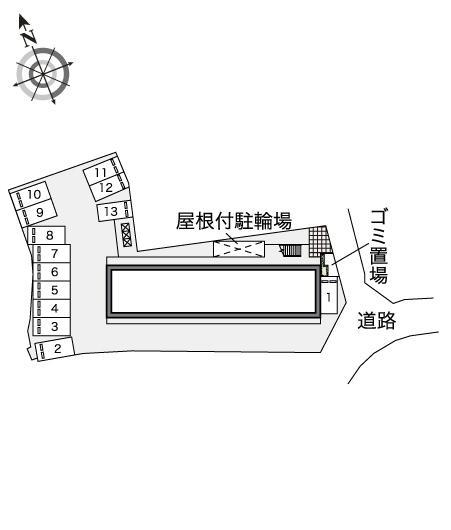 カサグランデ(44497)の駐車配置図