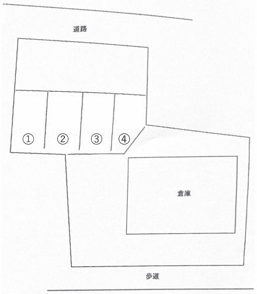 1337契約駐車場の駐車配置図