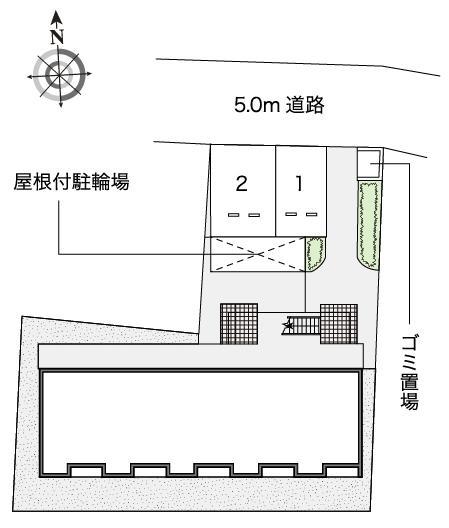 エルテⅢ(54480)の駐車配置図