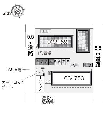 真Ⅵ(22159)の駐車配置図