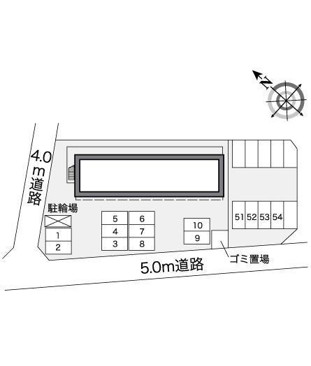 アルテミス(26320)　敷地外駐車場の駐車配置図