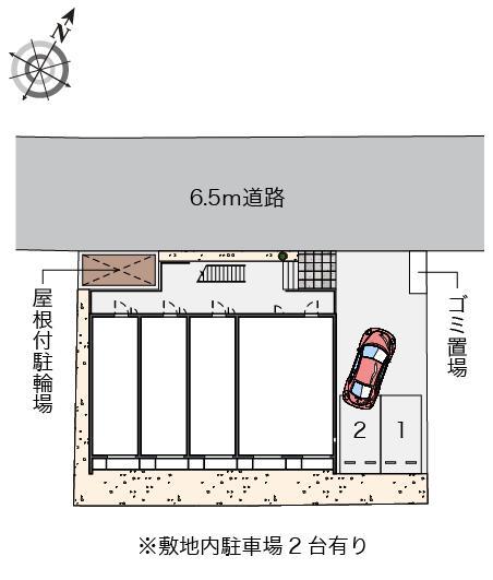 クレイノＩＳＥＤＡ(58193)の駐車配置図