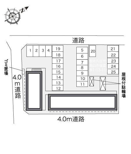 福富西(29722)の駐車配置図