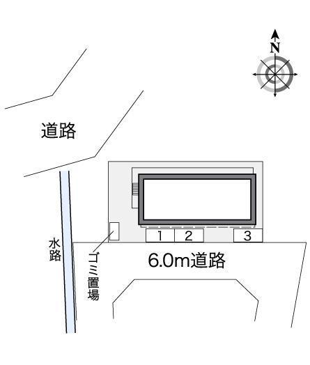 津ノ井西(25404)の駐車配置図