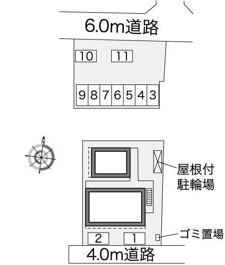 松風(42426)の駐車配置図