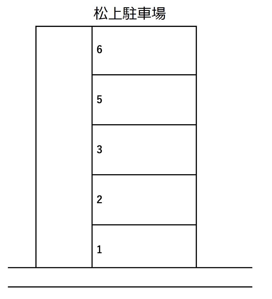 松上駐車場の駐車配置図