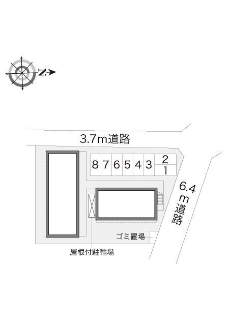 御器所２４(21631)の駐車配置図
