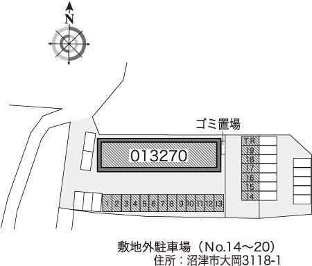 幸－ＳＡＣＨＩ－(13270)　敷地外駐車場の駐車配置図