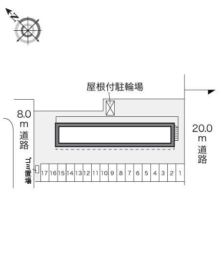 千歳北陽(24896)の駐車配置図