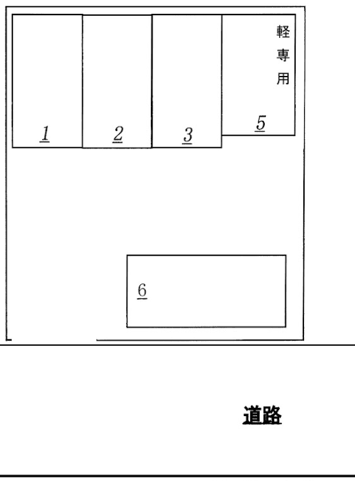 秋草駐車場の駐車配置図