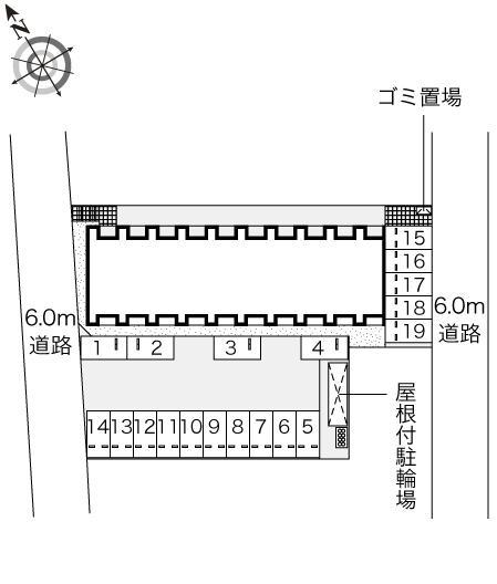 アムール天童(53608)の駐車配置図