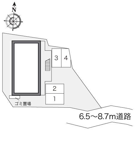 バーディーⅤ(18890)の駐車配置図