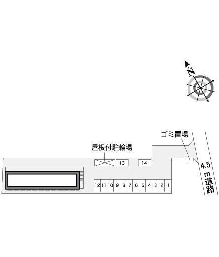 アベニューⅢ(36931)の駐車配置図