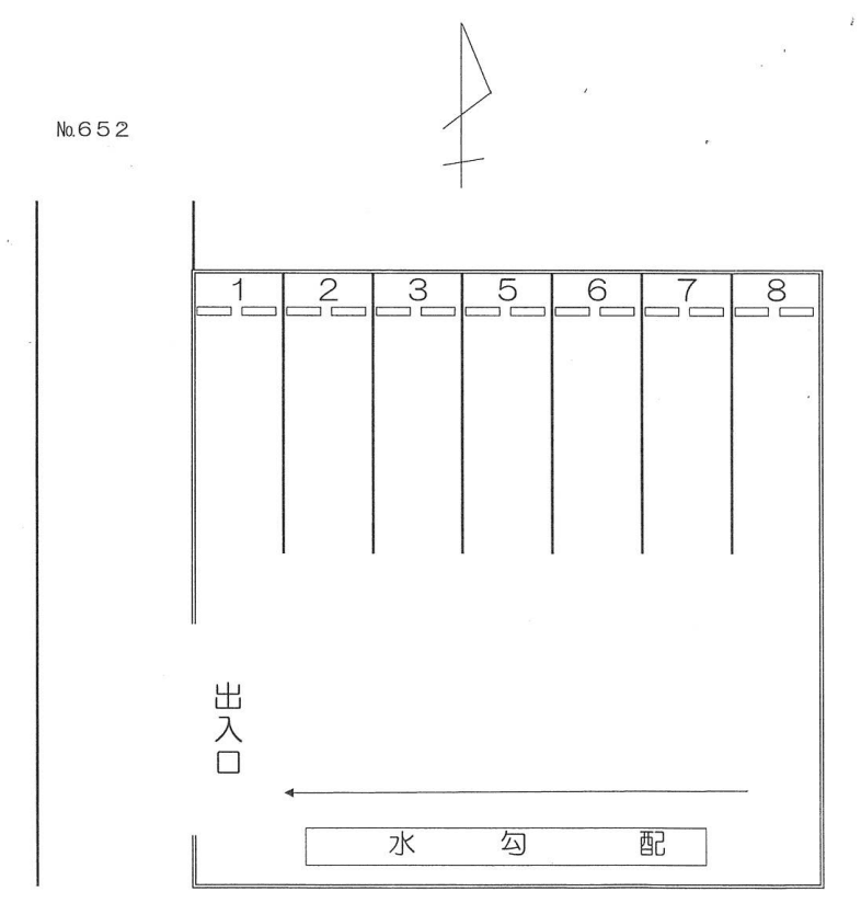 ６５２の駐車配置図
