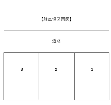 六ッ川１丁目駐車場の駐車配置図