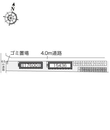 フォーレント(17600)の駐車配置図