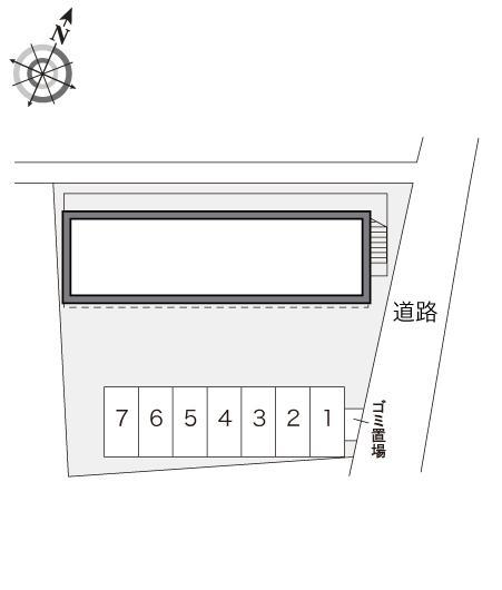 ラーク(20887)の駐車配置図