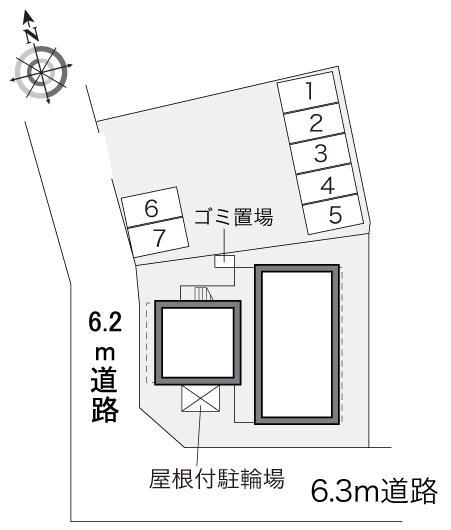 久松台(21517)の駐車配置図
