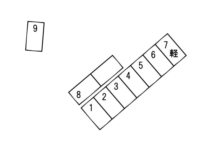 下土棚１０３３Ｐの駐車配置図