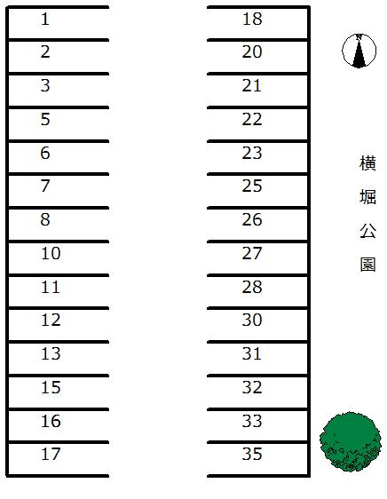 511露橋駐車場の駐車配置図