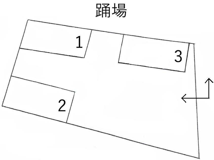 【TD】踊場駐車場の駐車配置図