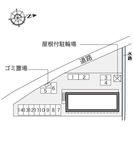 フルールヴィル(32556)の駐車配置図