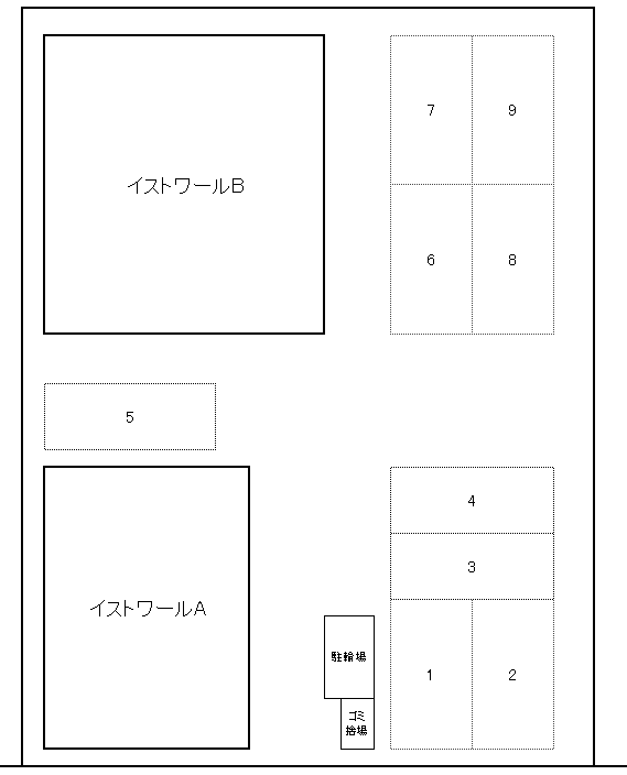イストワールパーキングの駐車配置図