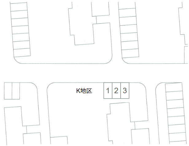 幸町_Ｋ地区の駐車配置図