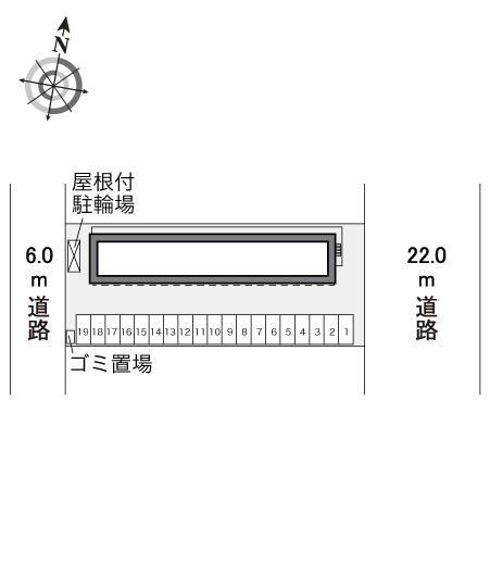 エスト　ヴィラ(27937)の駐車配置図
