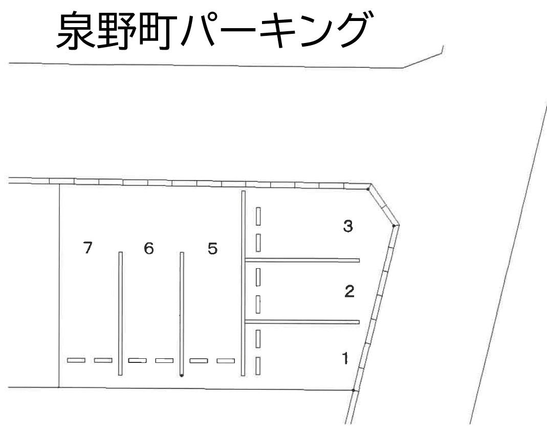 泉野町パーキングの駐車配置図