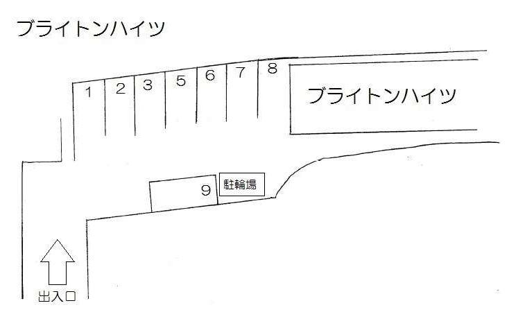 ブライトンハイツの駐車配置図