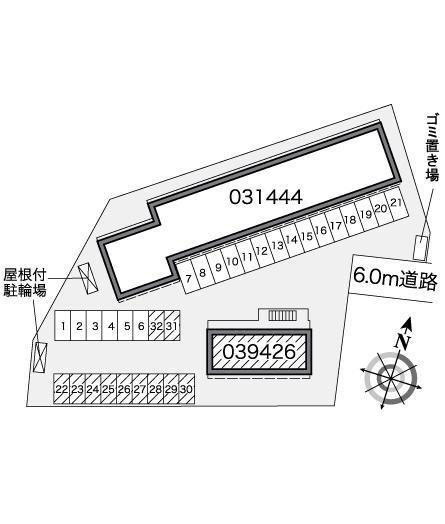 第３仙北駅前(39426)の駐車配置図