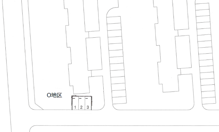 幸町_Ｏ地区の駐車配置図