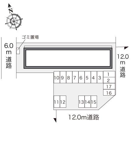 ブレストンコート(22046)の駐車配置図