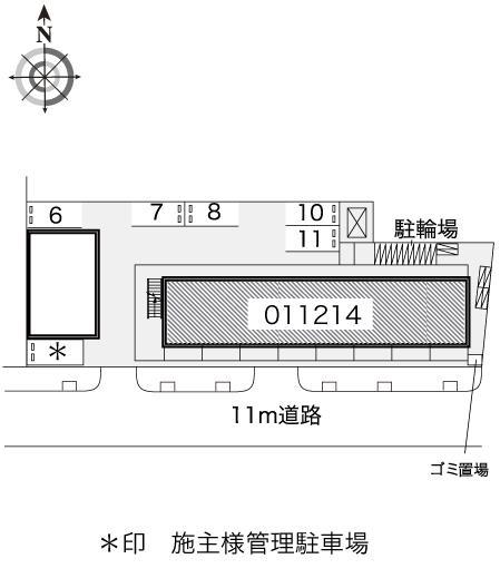 喜連(11214)の駐車配置図
