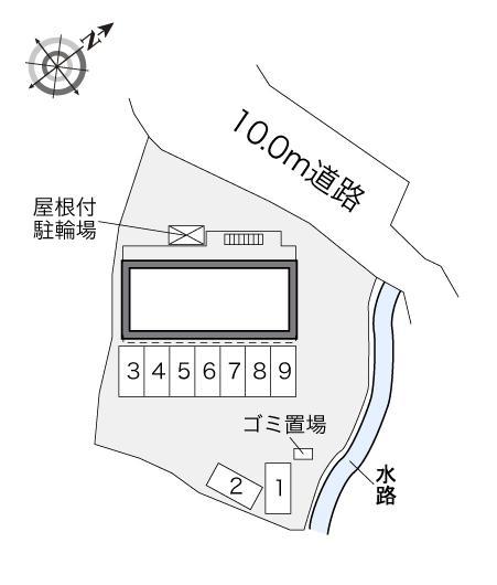 横路Ⅱ(32610)の駐車配置図
