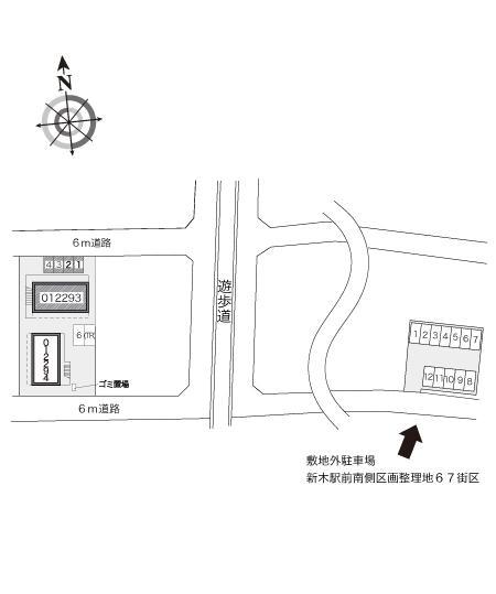 グリーンハイツＢ(12293)の駐車配置図