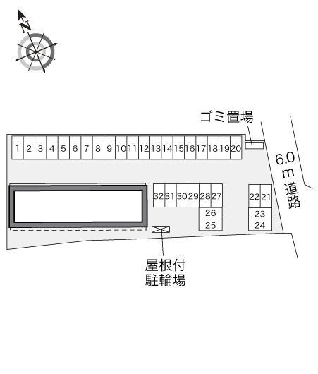 フルールⅡ(29611)の駐車配置図