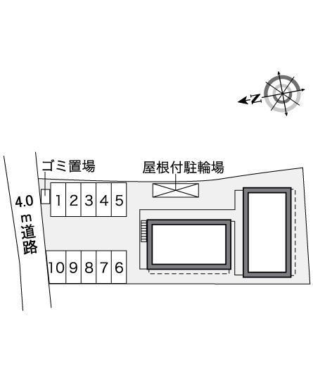 プルメリア(35276)の駐車配置図