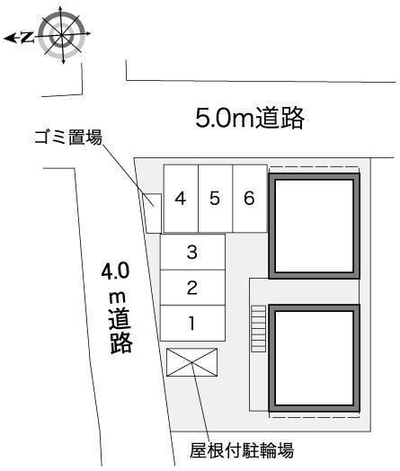 蘭(37105)の駐車配置図