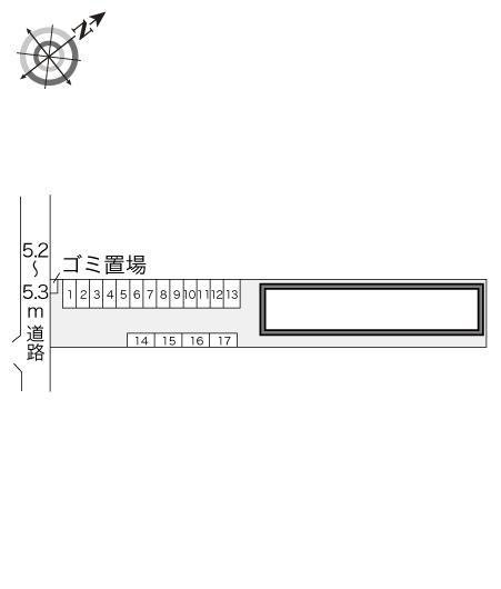 ひまわり(17890)の駐車配置図