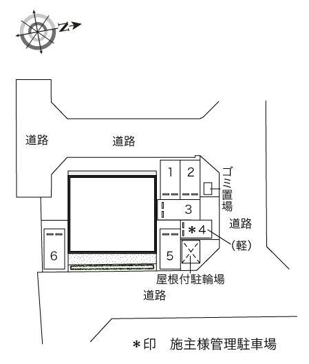 ミレニアム　Ｔ(45367)の駐車配置図
