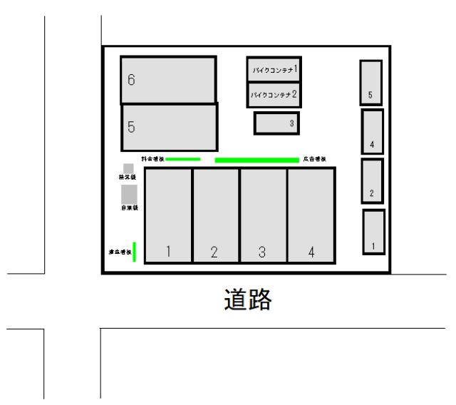 ミノラスパーキング下丸子２丁目の駐車配置図