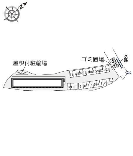 河辺(31441)の駐車配置図