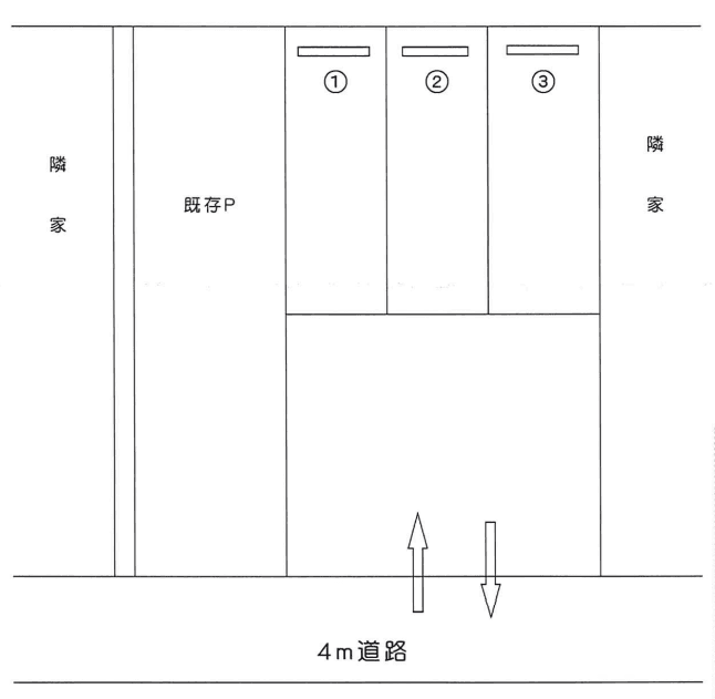 関根パーキングの駐車配置図