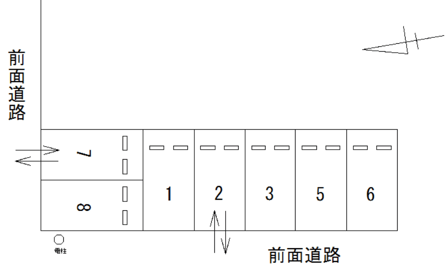FK矢田4丁目スズキ駐車場の駐車配置図