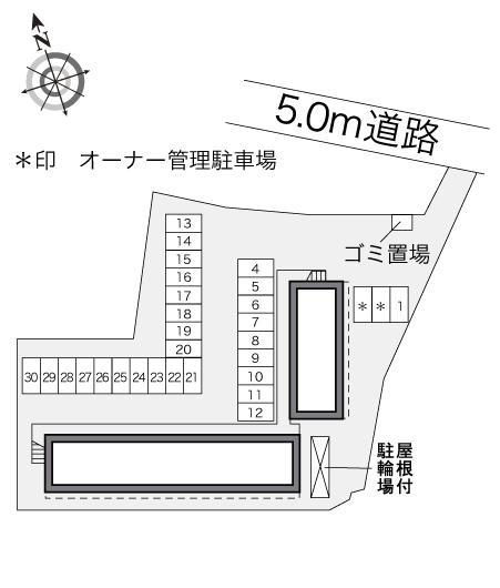 下山(22061)の駐車配置図