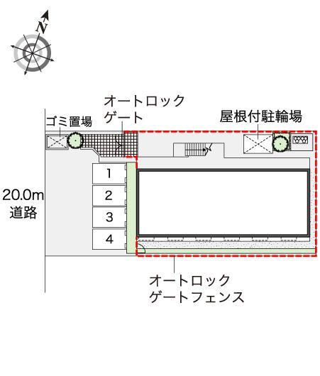 末広タウニー(44177)の駐車配置図