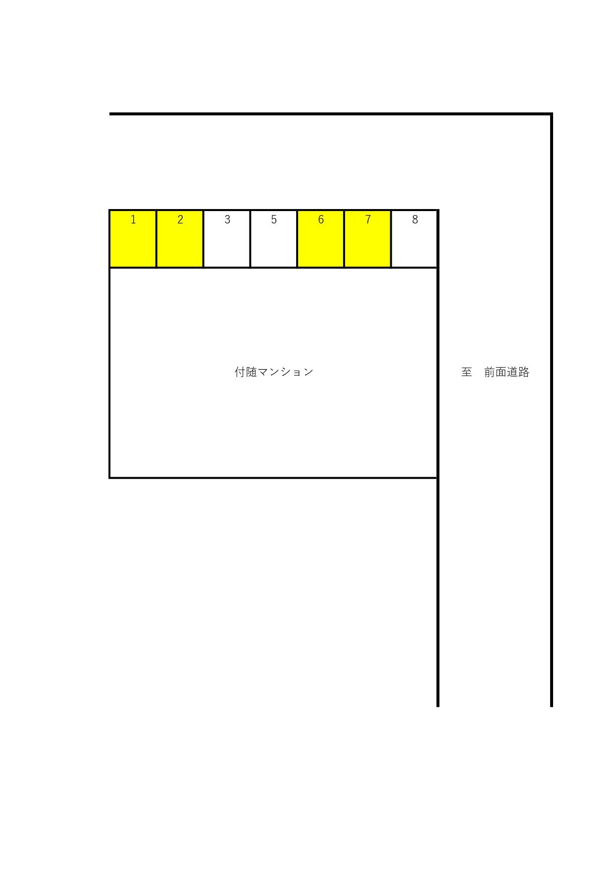 長田区宮川町3丁目パーキングの駐車配置図