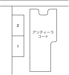 アンティーラコート駐車場の駐車配置図